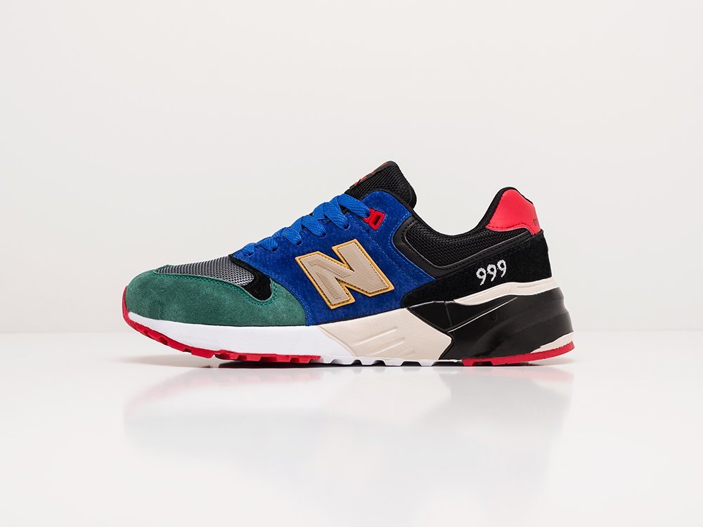 мужские кроссовки New Balance 999 Blue / Black / Green / Red
