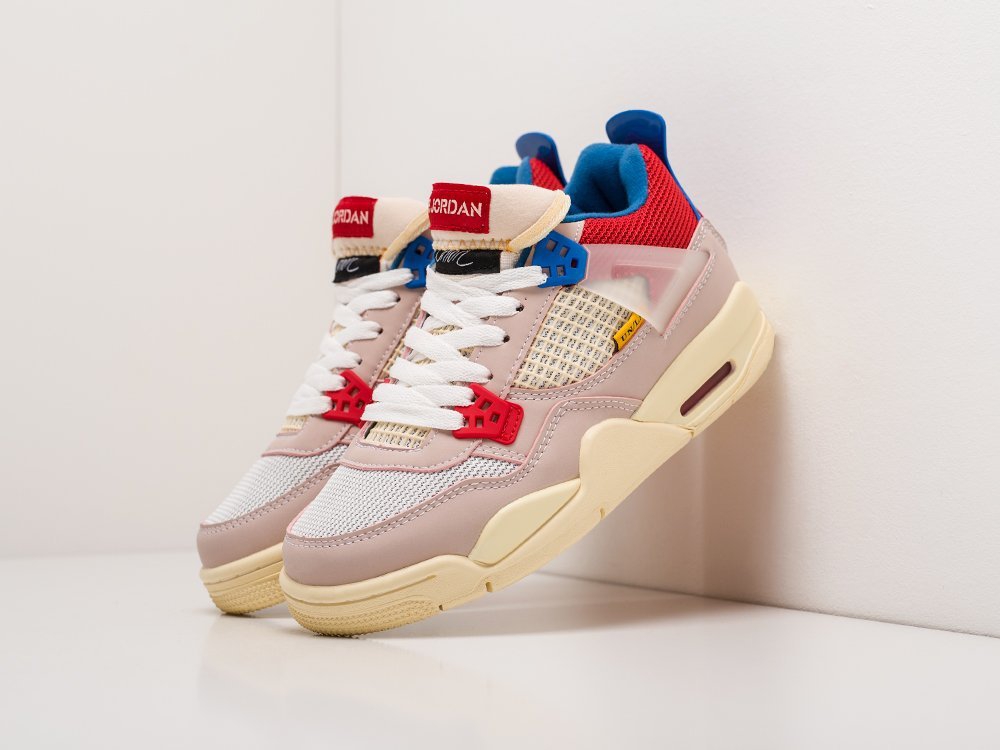 Nike Air Jordan 4 Retro WMNS Union Guava Ice розовые кожа женские (AR19496) - фото 2 Nike Air Jordan 4 Retro WMNS Union Guava Ice розовые кожа женские (AR19496) - фото 2