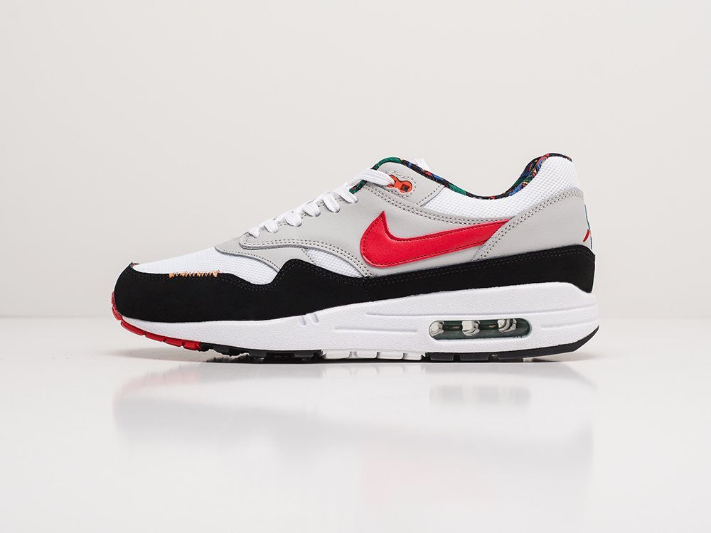 Nike Air Max 1 серые кожа мужские (AR19728) - фото 1 Nike Air Max 1 серые кожа мужские (AR19728) - фото 1