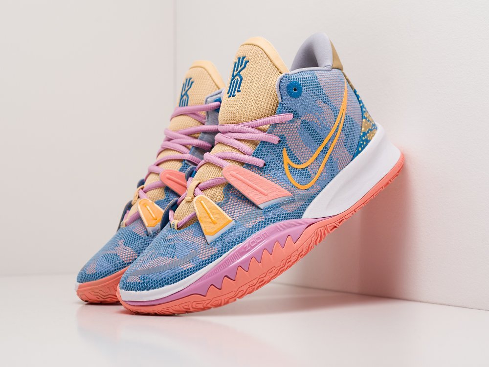 Nike Kyrie 7 Expressions голубые текстиль мужские (AR19736) - фото 2 Nike Kyrie 7 Expressions голубые текстиль мужские (AR19736) - фото 2
