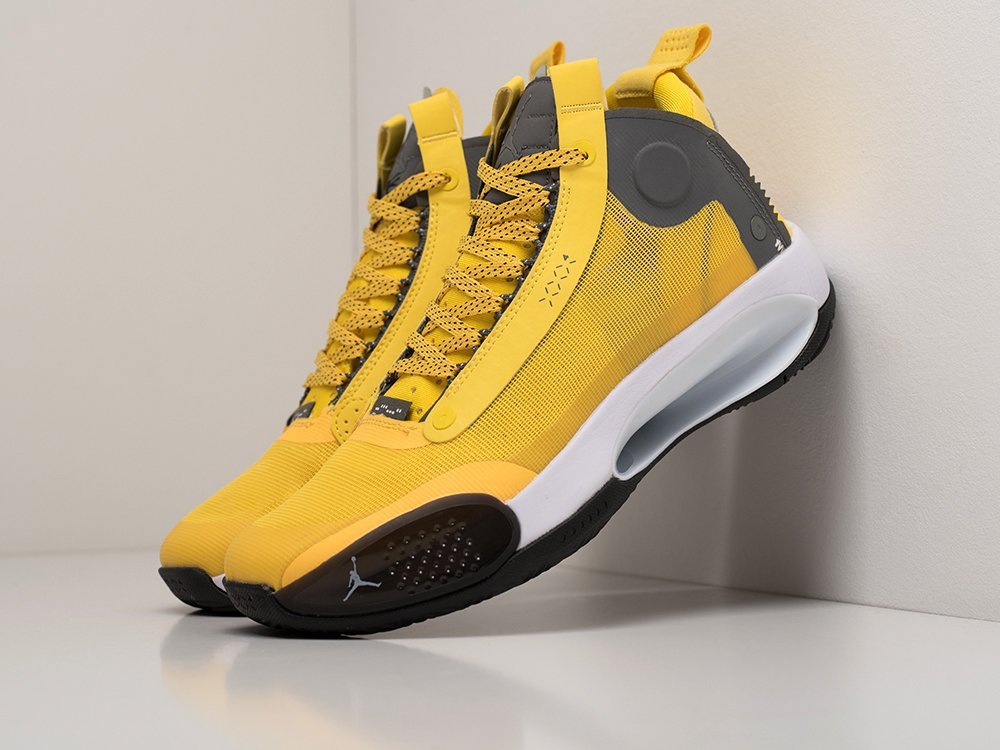 Nike Air Jordan XXXIV желтые текстиль мужские (AR19825) - фото 2