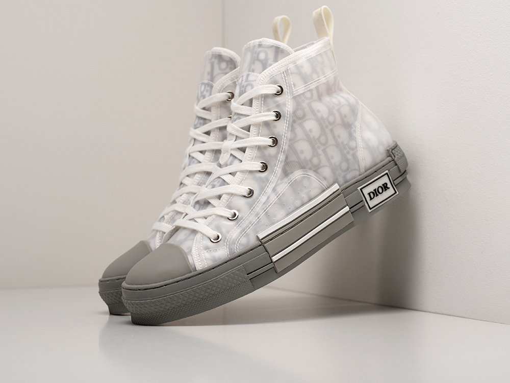 Dior B23 High белые текстиль мужские (AR19828) - фото 2 Dior B23 High белые текстиль мужские (AR19828) - фото 2