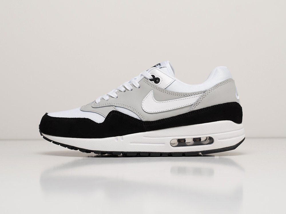 Nike Air Max 1 серые кожа мужские (AR19857) - фото 1 Nike Air Max 1 серые кожа мужские (AR19857) - фото 1