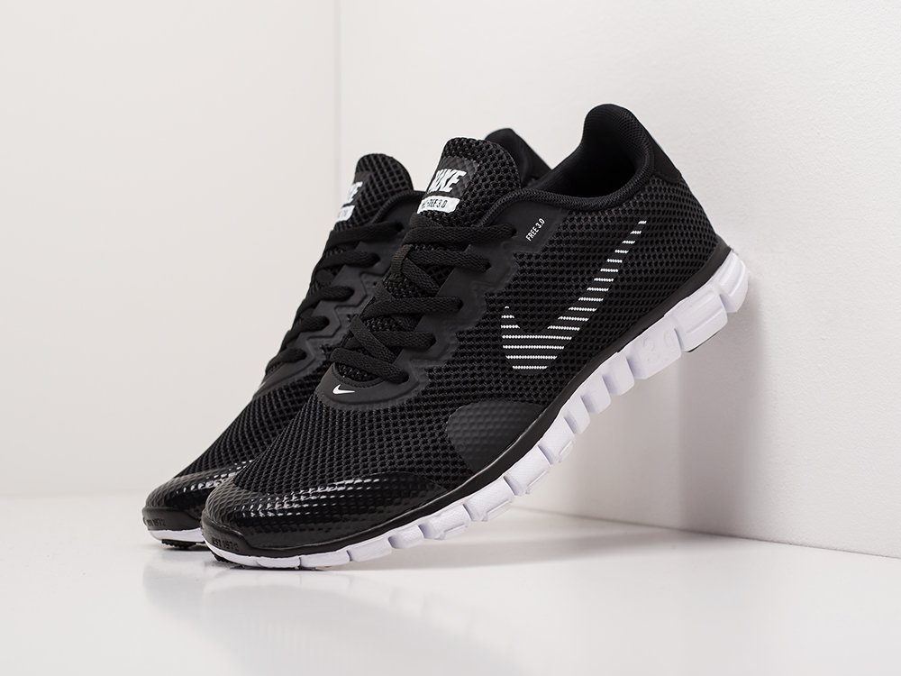 Nike Free 3.0 V2 черные текстиль мужские (AR19870) - фото 2 Nike Free 3.0 V2 черные текстиль мужские (AR19870) - фото 2