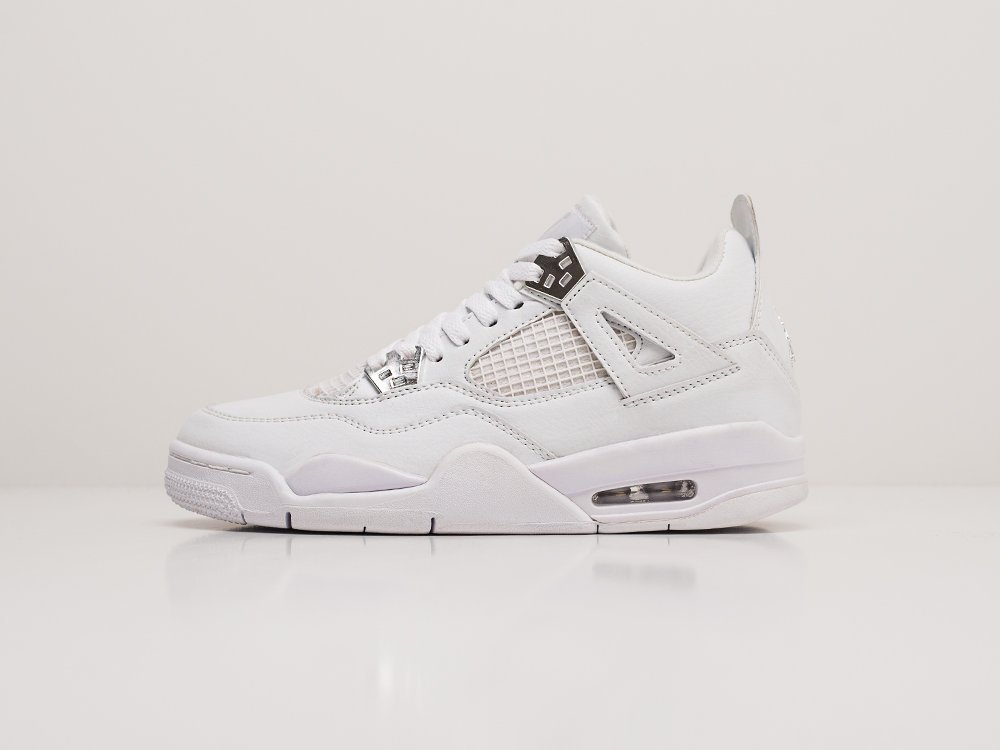 Nike Air Jordan 4 Retro WMNS All White - фото 1