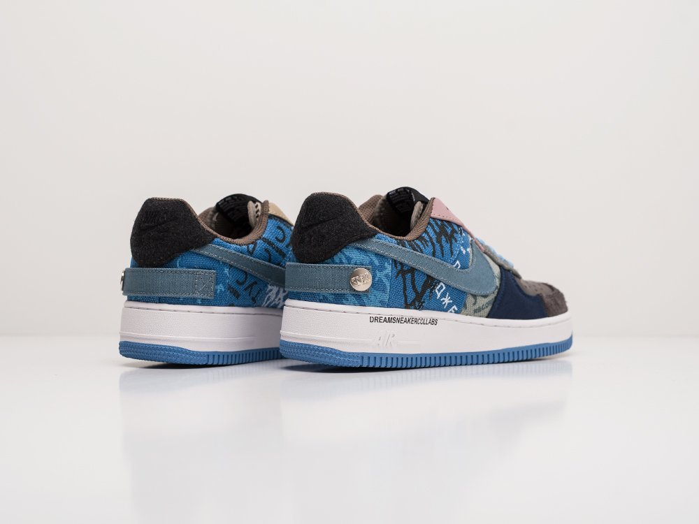 Nike x Travis Scott Air Force 1 Low WMNS синие кожа женские (AR19928) - фото 4 Nike x Travis Scott Air Force 1 Low WMNS синие кожа женские (AR19928) - фото 4