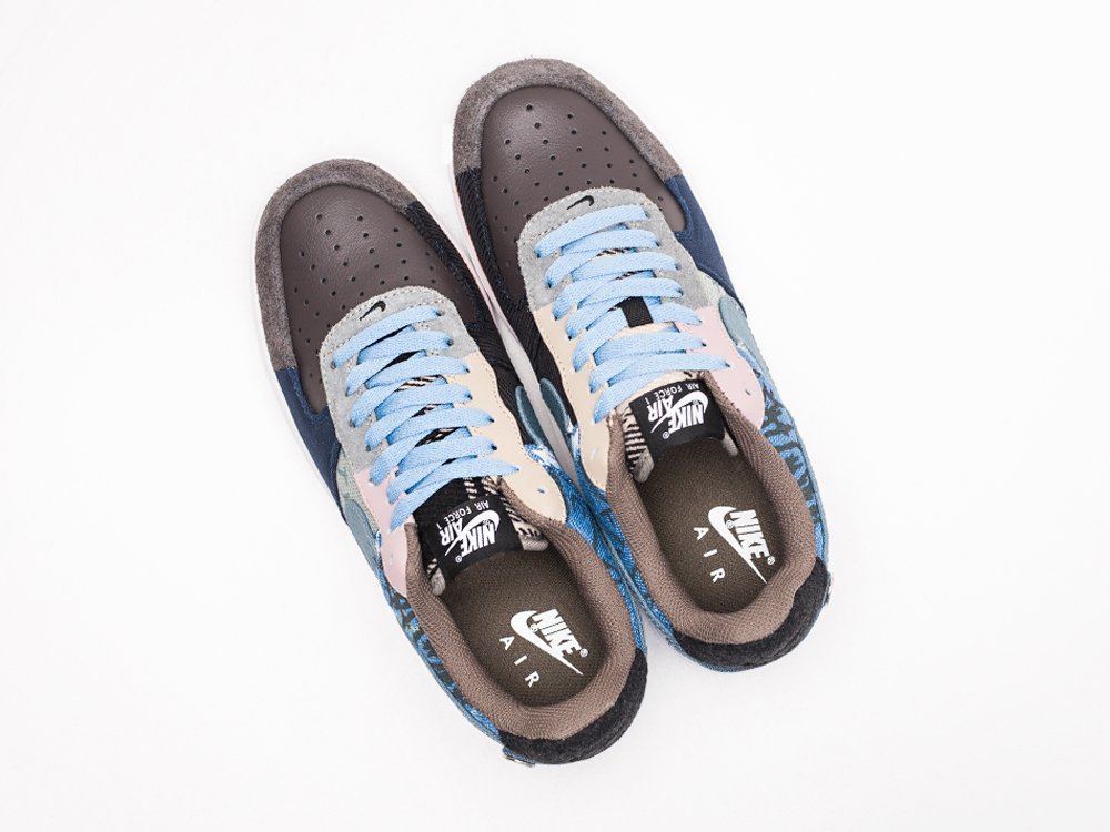 Nike x Travis Scott Air Force 1 Low WMNS синие кожа женские (AR19928) - фото 6 Nike x Travis Scott Air Force 1 Low WMNS синие кожа женские (AR19928) - фото 6