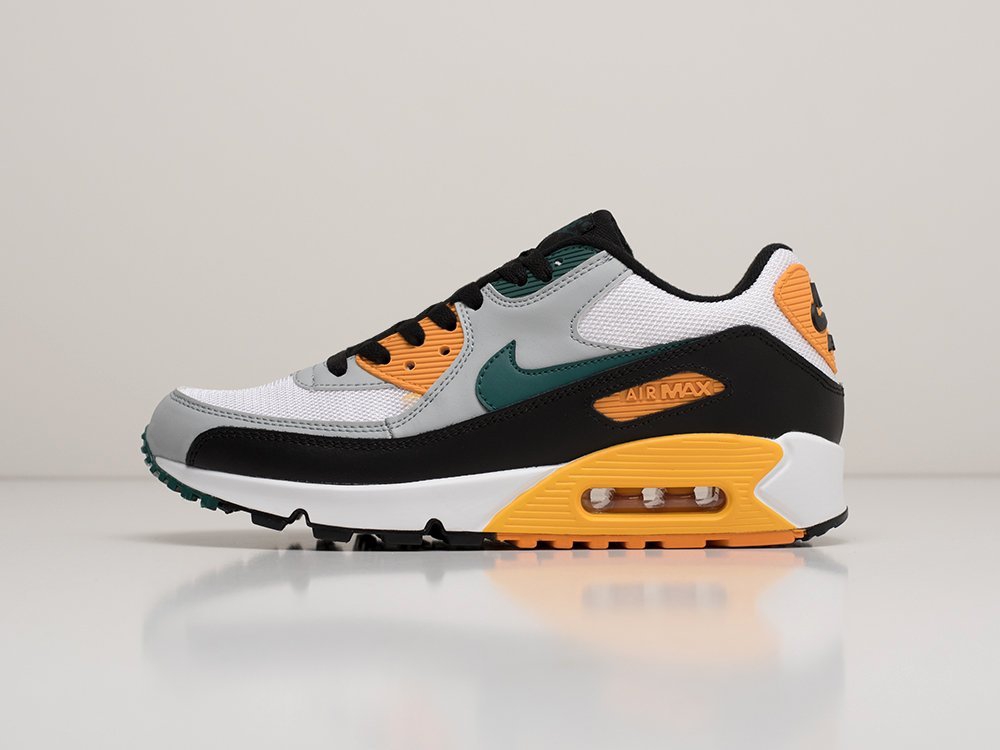 мужские кроссовки Nike Air Max 90 White / Black / Orange / Green