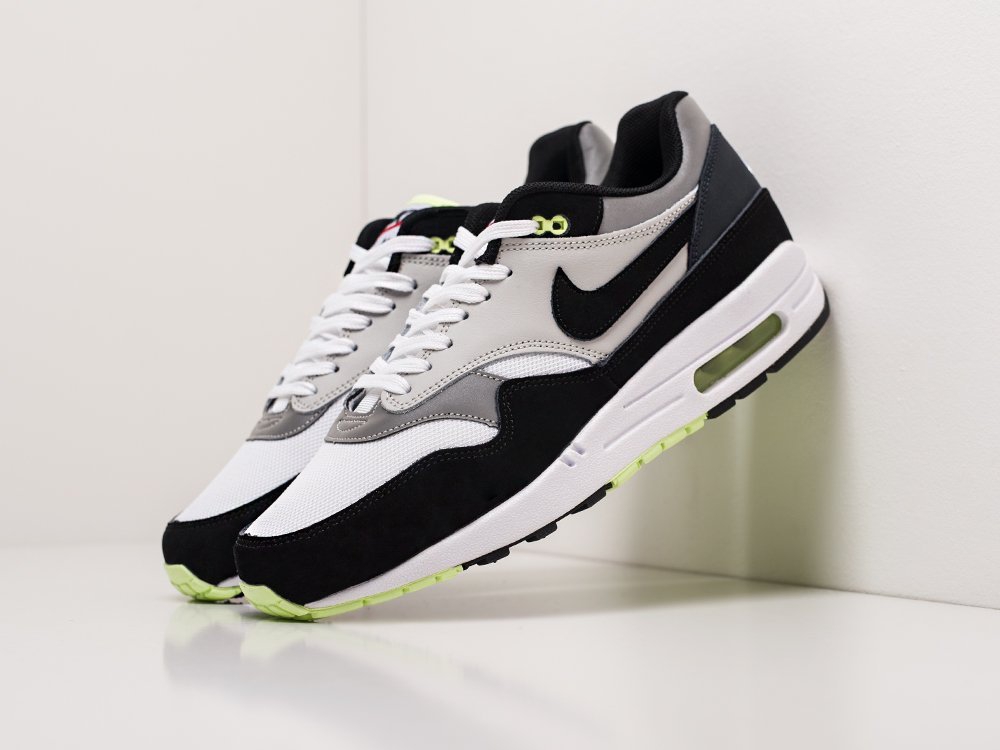 Nike Air Max 1 серые кожа мужские (AR20021) - фото 2 Nike Air Max 1 серые кожа мужские (AR20021) - фото 2