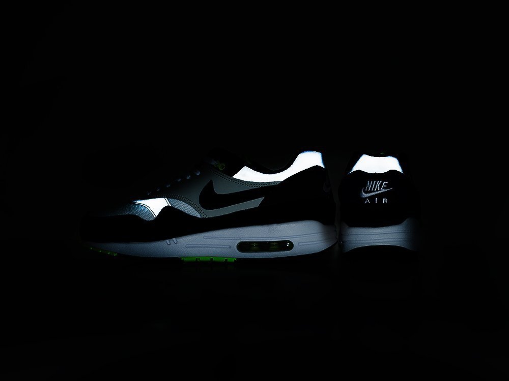 Nike Air Max 1 серые кожа мужские (AR20021) - фото 3 Nike Air Max 1 серые кожа мужские (AR20021) - фото 3