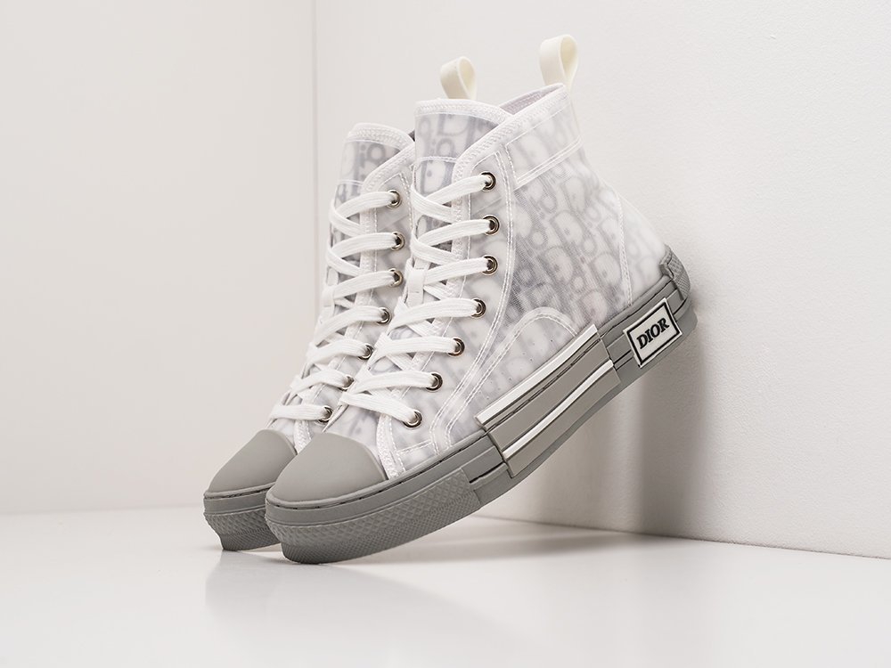 Dior B23 High WMNS белые текстиль женские (AR20048) - фото 2 Dior B23 High WMNS белые текстиль женские (AR20048) - фото 2