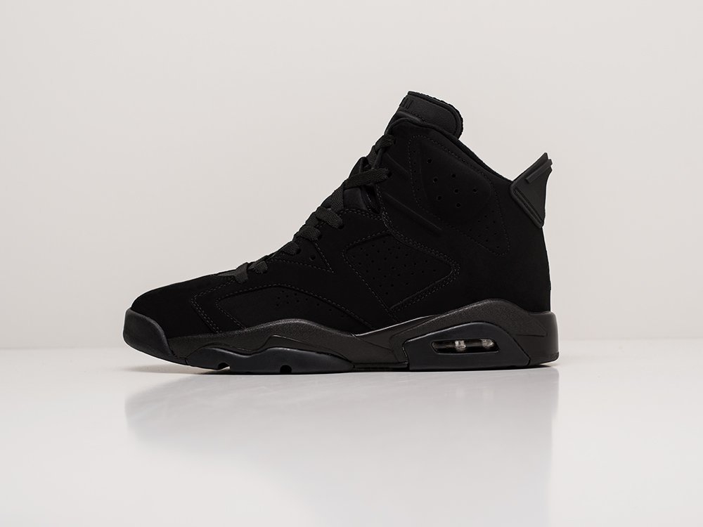 Nike Air Jordan 6 черные кожа мужские (AR20051) - фото 1