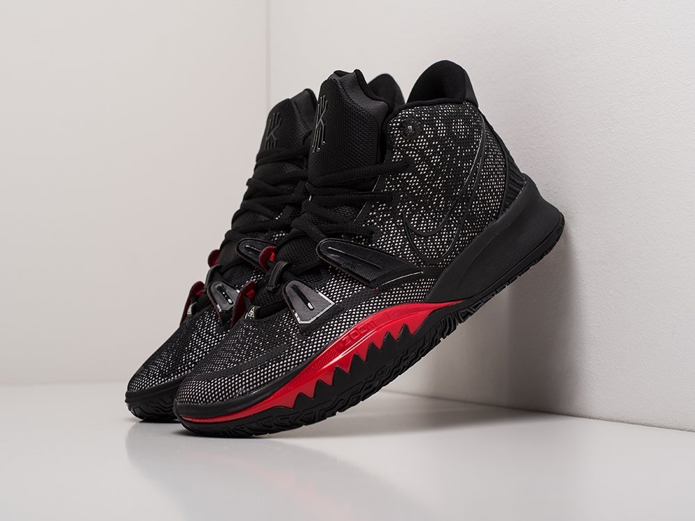 Nike Kyrie 7 Black University Red черные текстиль мужские (AR20085) - фото 2 Nike Kyrie 7 Black University Red черные текстиль мужские (AR20085) - фото 2