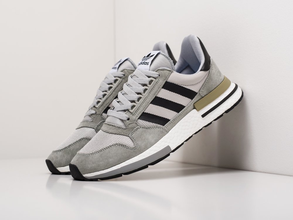 мужские кроссовки Adidas ZX 500 RM Grey / White / Black