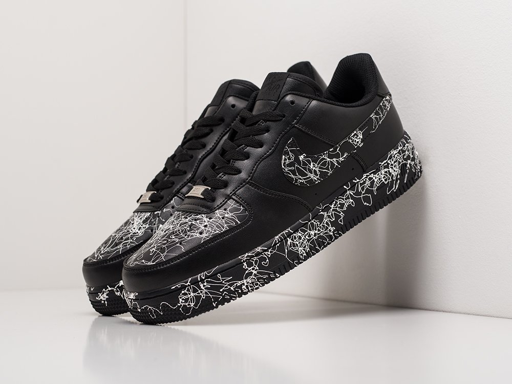 Nike Air Force 1 Low черные кожа мужские (AR20231) - фото 2 Nike Air Force 1 Low черные кожа мужские (AR20231) - фото 2