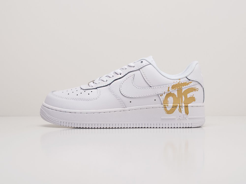 Nike x OFF-White Air Force 1 Low белые текстиль мужские (AR20232) - фото 1 Nike x OFF-White Air Force 1 Low белые текстиль мужские (AR20232) - фото 1
