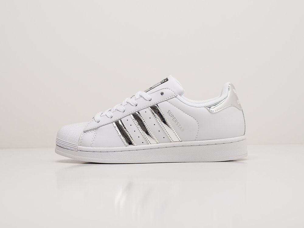женские кроссовки Adidas Superstar WMNS White / Metallic