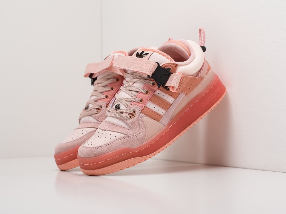 Adidas x Bad Bunny x Forum Low Easter Egg WMNS розовые замша женские (AR20241) - фото 2