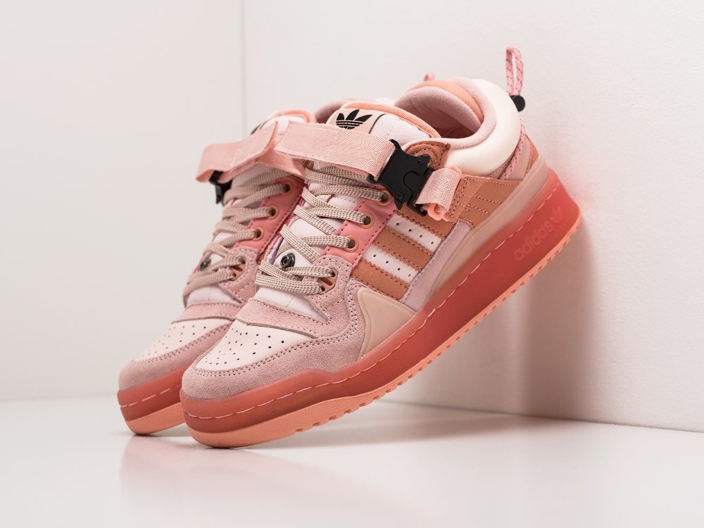 Adidas x Bad Bunny x Forum Low Easter Egg розовые замша мужские (AR20242) - фото 2 Adidas x Bad Bunny x Forum Low Easter Egg розовые замша мужские (AR20242) - фото 2
