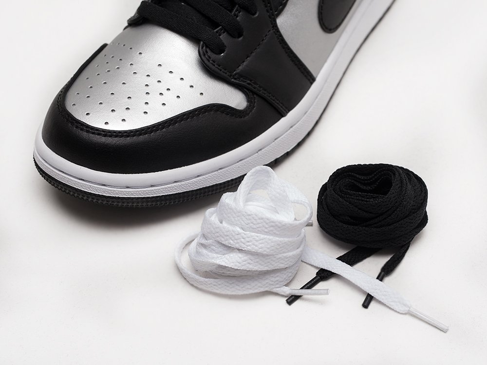 Nike Air Jordan 1 Low черные кожа мужские (AR20247) - фото 3