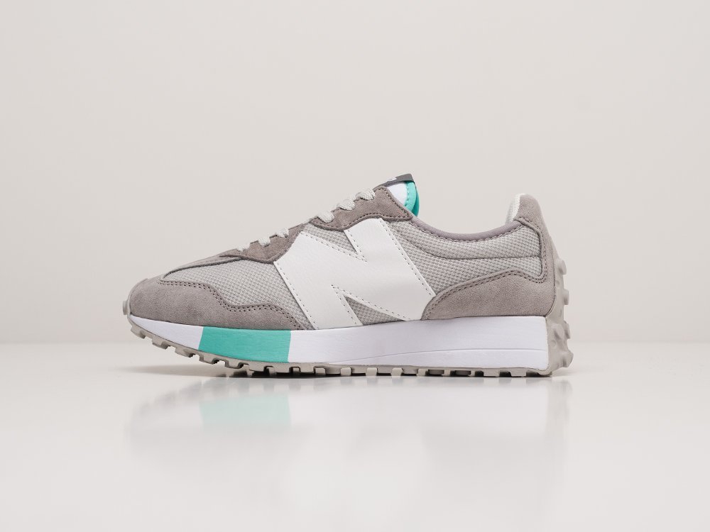 женские кроссовки New Balance 327 WMNS Grey / White / Cyan
