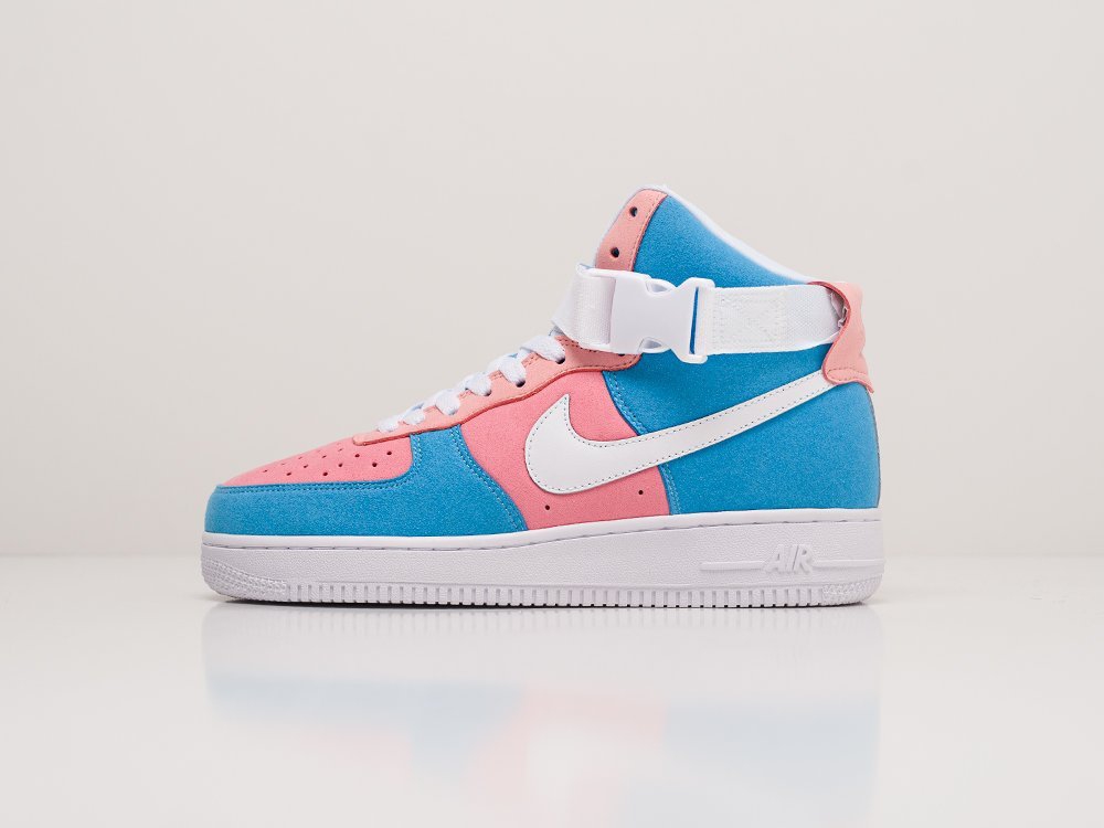 Nike Air Force 1 WMNS Blue / Pink / White - фото 1