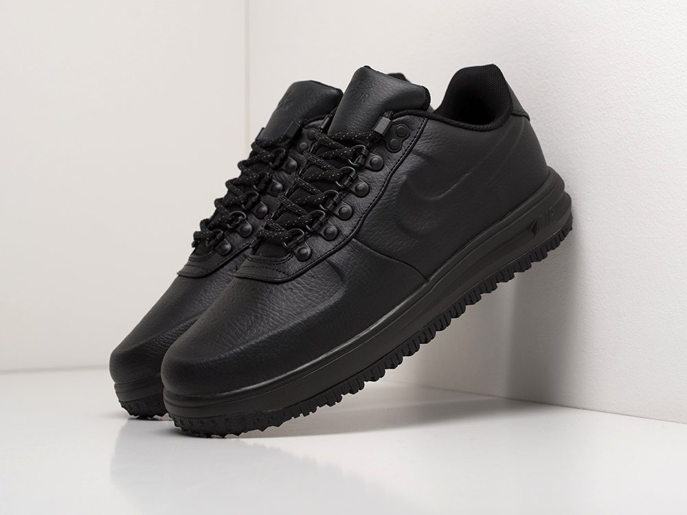 Nike Lunar Force 1 Duckboot Low черные кожа мужские (AR20396) - фото 2