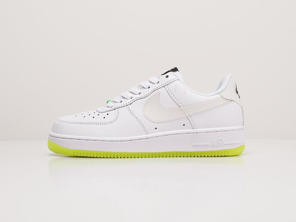 Nike Air Force 1 Low WMNS Glow in the Dark белые кожа женские (AR20405) - фото 1