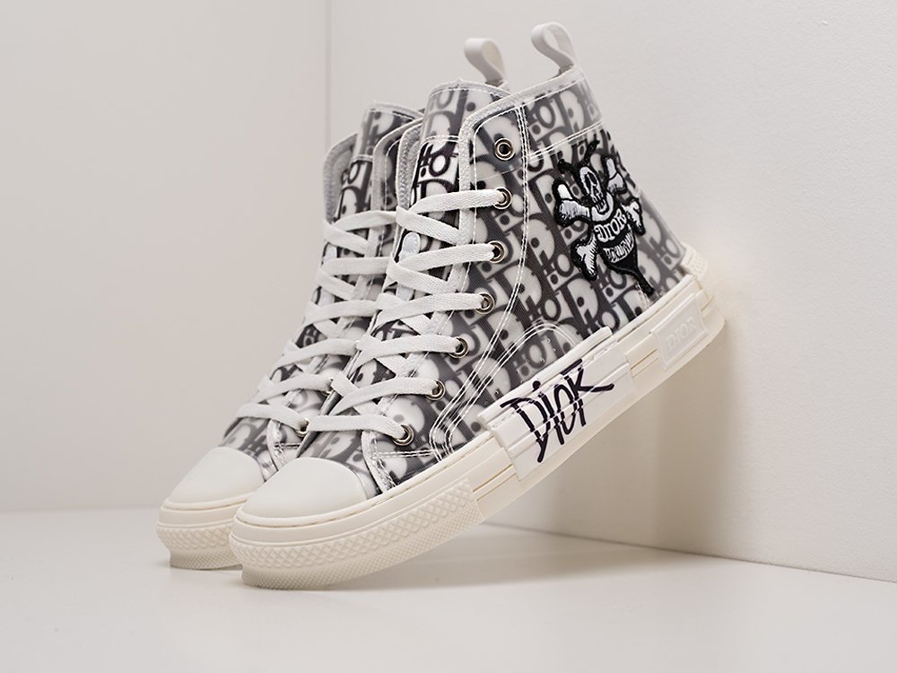 Dior B23 High белые текстиль мужские (AR20461) - фото 2 Dior B23 High белые текстиль мужские (AR20461) - фото 2