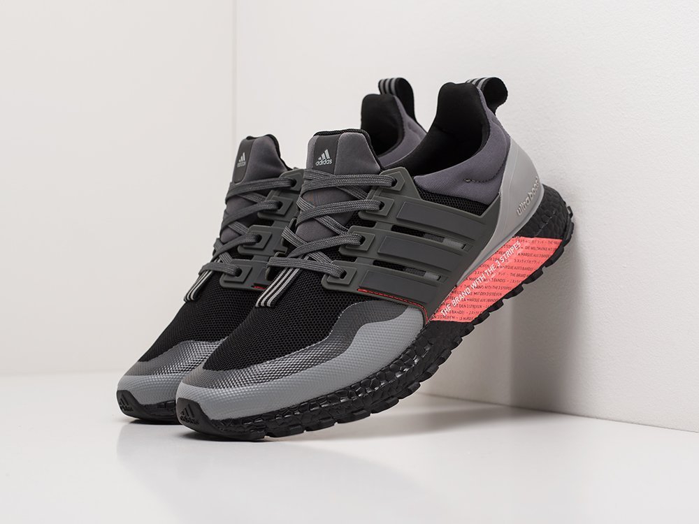 мужские кроссовки Adidas Ultra Boost Black / Grey / Pink