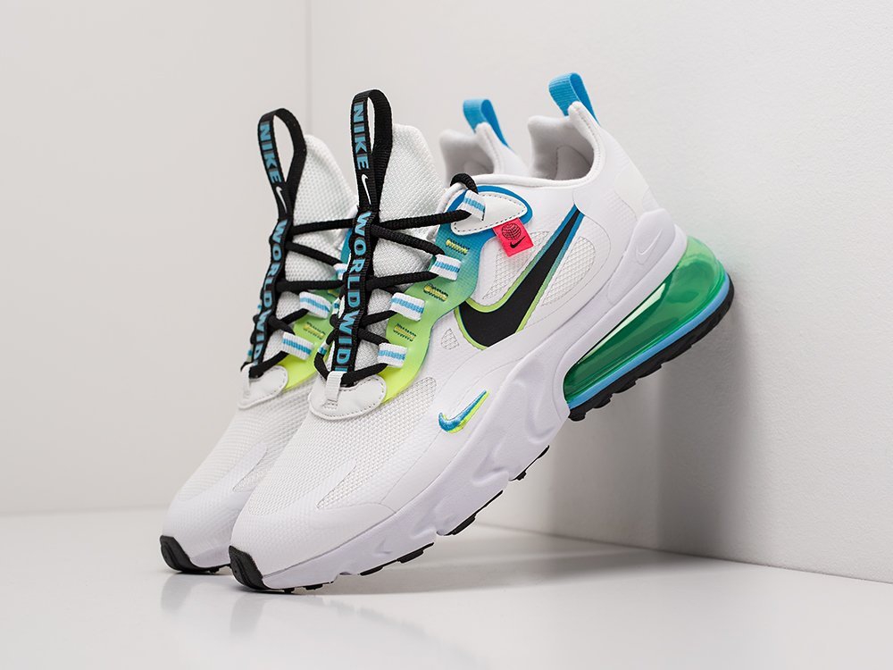 Nike Air Max 270 React WMNS WW белые текстиль женские (AR20470) - фото 2 Nike Air Max 270 React WMNS WW белые текстиль женские (AR20470) - фото 2