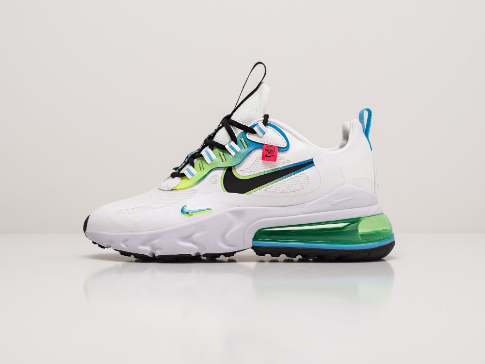 Nike Air Max 270 React WMNS WW белые текстиль женские (AR20470) - фото 1 Nike Air Max 270 React WMNS WW белые текстиль женские (AR20470) - фото 1