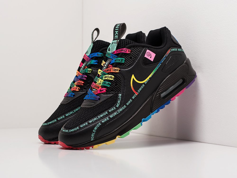 мужские кроссовки Nike Air Max 90 WW Black / Multi