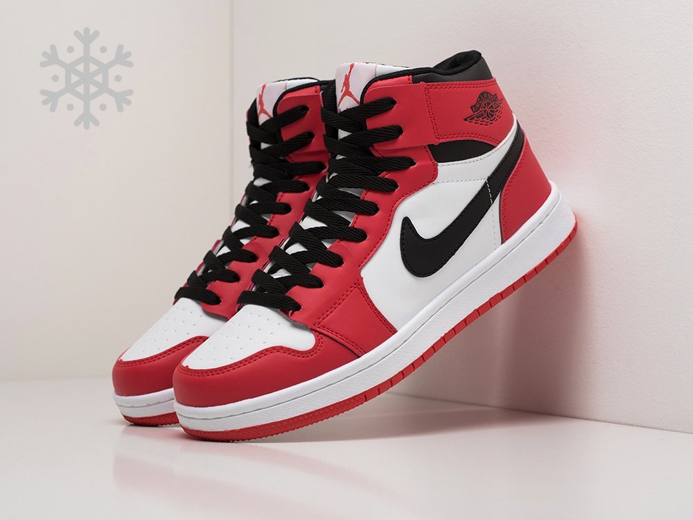 Nike Air Jordan 1 Winter красные кожа мужские (AR20492) - фото 2