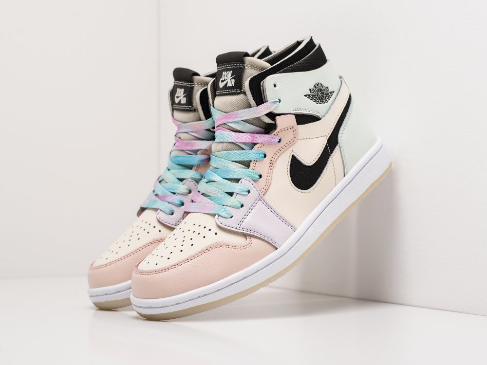 Nike Air Jordan 1 WMNS Zoom CMFT Easter розовые кожа женские (AR20498) - фото 2 Nike Air Jordan 1 WMNS Zoom CMFT Easter розовые кожа женские (AR20498) - фото 2
