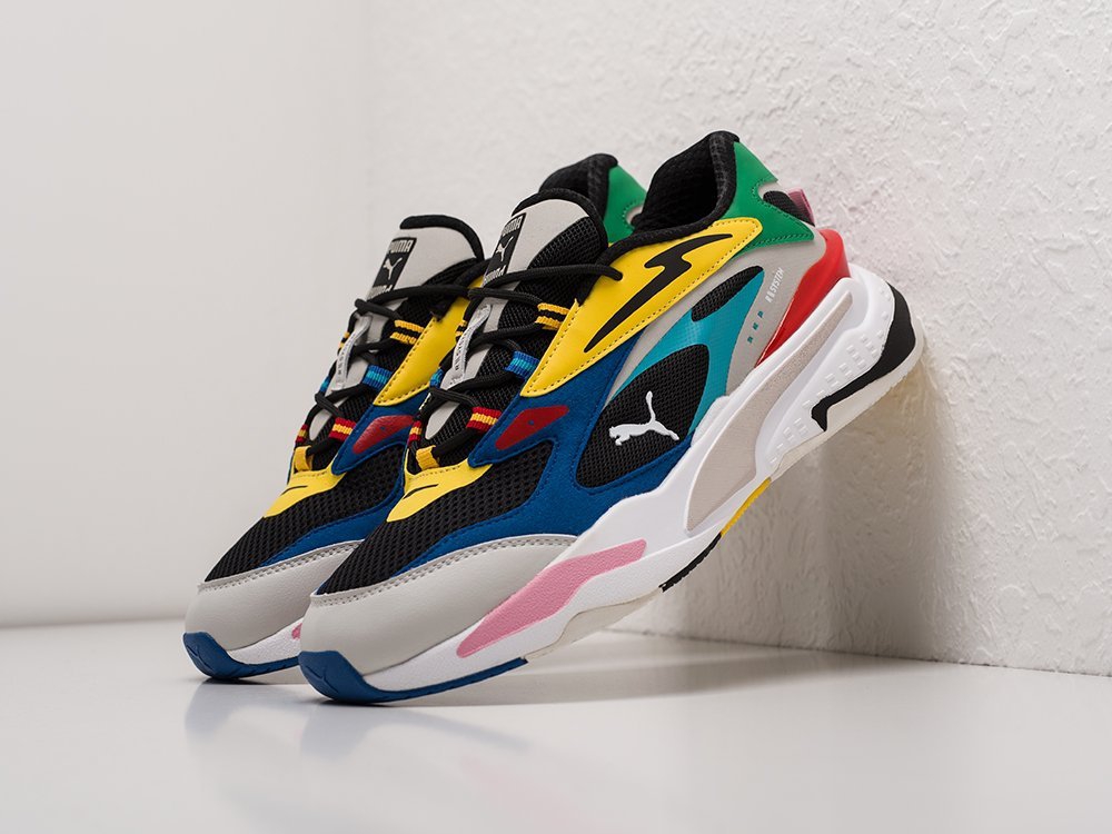 мужские кроссовки Puma RS-Fast White / Black / Yellow / Blue