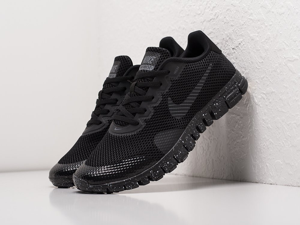 Nike Free 3.0 V2 черные текстиль мужские (AR20742) - фото 2 Nike Free 3.0 V2 черные текстиль мужские (AR20742) - фото 2