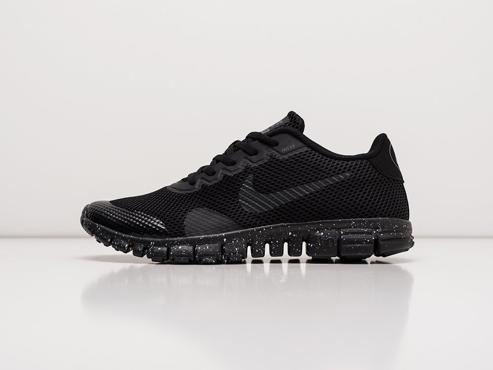 Nike Free 3.0 V2 черные текстиль мужские (AR20742) - фото 1 Nike Free 3.0 V2 черные текстиль мужские (AR20742) - фото 1