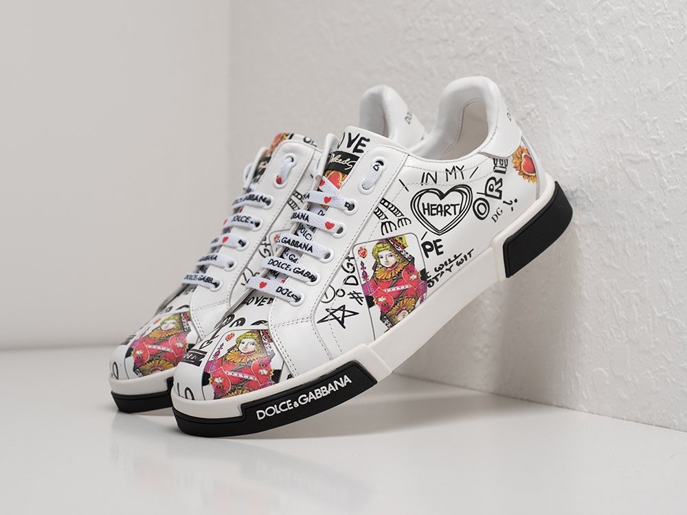 Dolce & Gabbana Portofino белые кожа мужские (AR20829) - фото 1 Dolce & Gabbana Portofino белые кожа мужские (AR20829) - фото 1