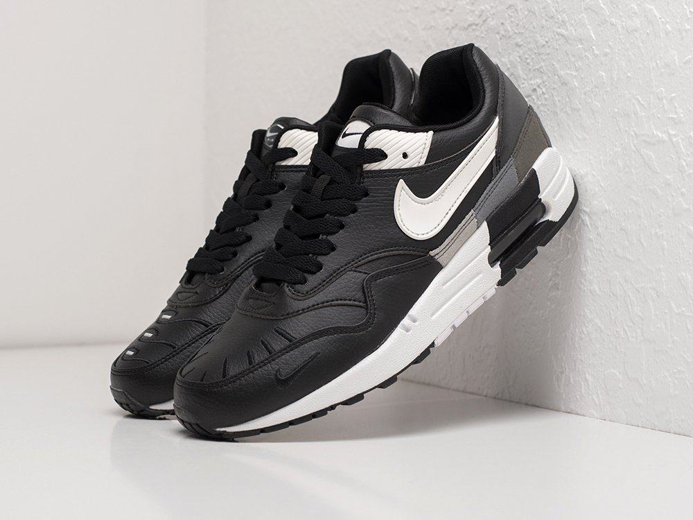 Nike Air Max 1 черные кожа мужские (AR20840) - фото 1