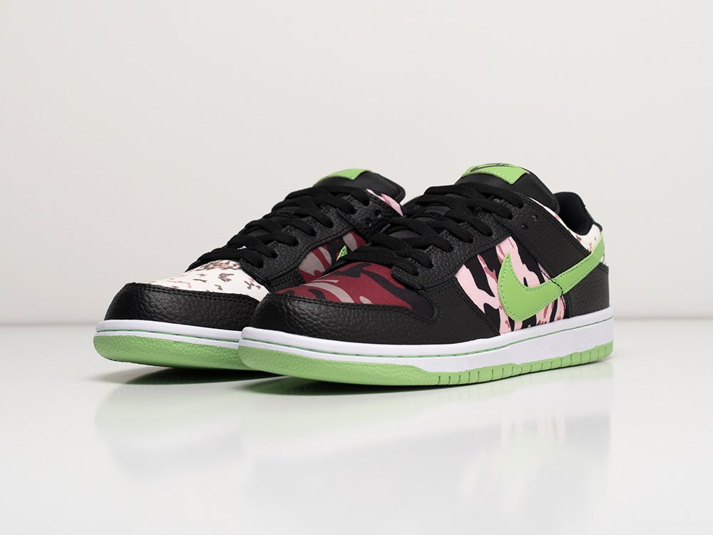мужские кроссовки Nike SB Dunk Low Black / Green / White