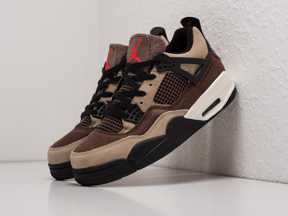 мужские кроссовки Nike Air Jordan 4 Retro Brown / Black / White