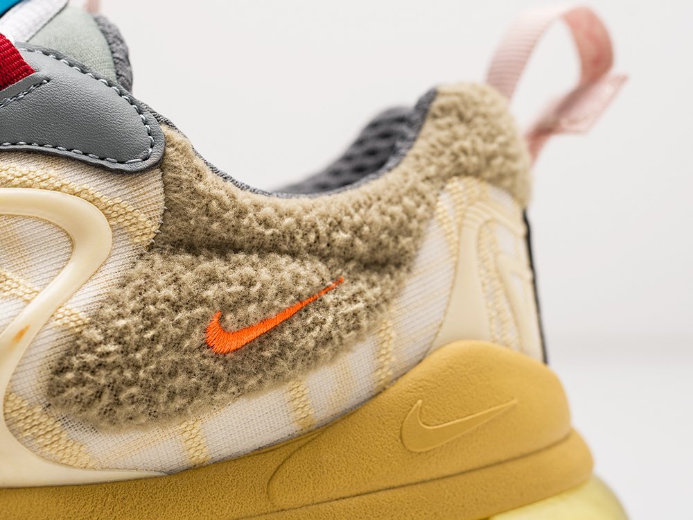 мужские кроссовки Nike Air Max 270 React ENG x Travis Scott Beige / Brown