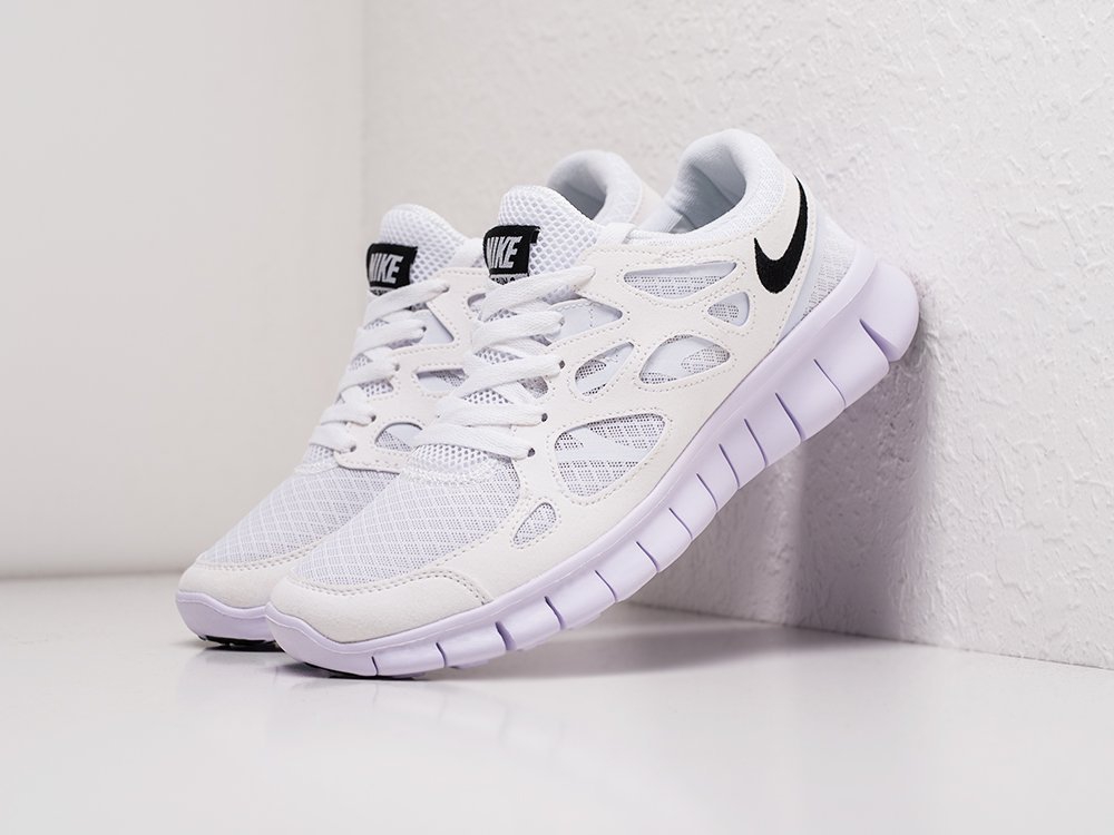 Nike Free Run 2 белые мужские (AR21088) - фото 2 Nike Free Run 2 белые мужские (AR21088) - фото 2