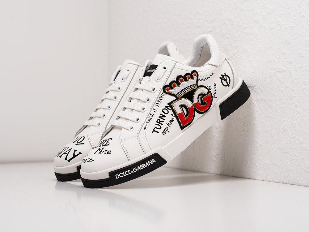 Dolce & Gabbana Portofino белые кожа мужские (AR21100) - фото 2 Dolce & Gabbana Portofino белые кожа мужские (AR21100) - фото 2