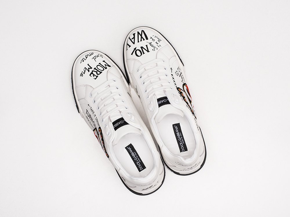 Dolce & Gabbana Portofino белые кожа мужские (AR21100) - фото 3 Dolce & Gabbana Portofino белые кожа мужские (AR21100) - фото 3