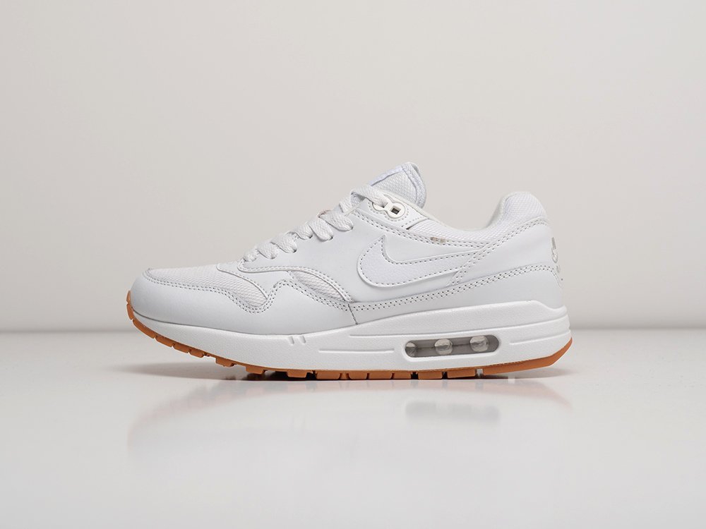 Nike Air Max 1 белые текстиль женские (AR21140) - фото 1