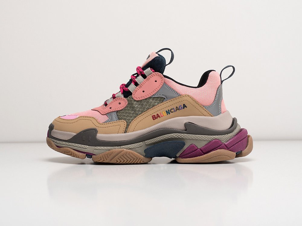 Balenciaga Triple S розовые кожа женские (AR21262) - фото 1 Balenciaga Triple S розовые кожа женские (AR21262) - фото 1