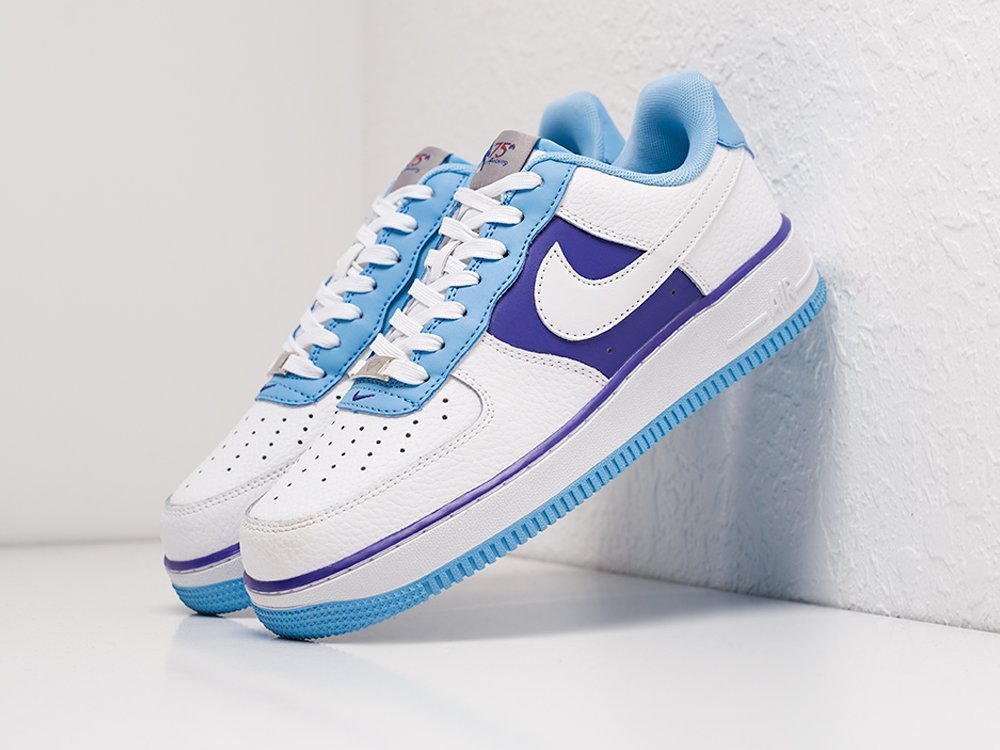 Nike Air Force 1 Low 07 LV8 NBA 75th Anniversary Lakers белые кожа мужские (AR21274) - фото 2 Nike Air Force 1 Low 07 LV8 NBA 75th Anniversary Lakers белые кожа мужские (AR21274) - фото 2