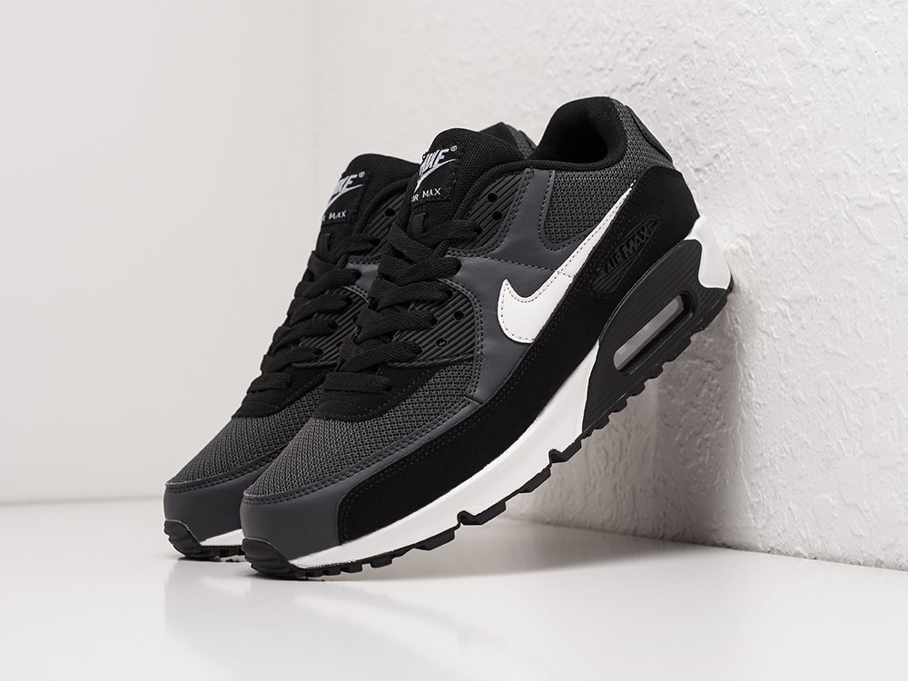 Nike Air Max 90 черные кожа мужские (AR21312) - фото 2 Nike Air Max 90 черные кожа мужские (AR21312) - фото 2